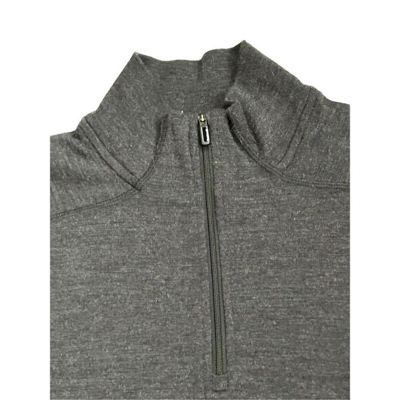 Smartwool Pullover Sweater Quarter Zip Base Layer Gray Women's Size XL - Picture 2 of 6